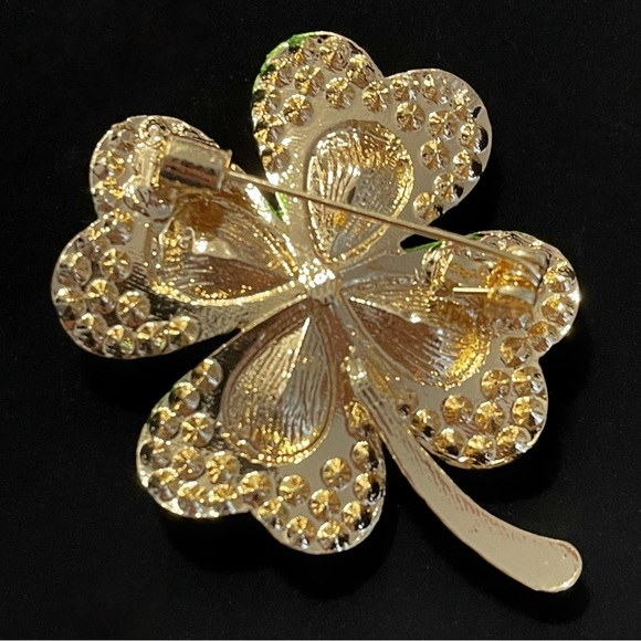 ✨Stunning Cloverleaf 🍀 Brooch of Luck - Picture 3 of 3